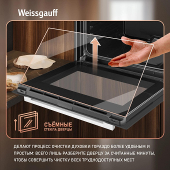 Духовой шкаф Электрический Weissgauff EOM 206 BM черный от магазина РЭССИ