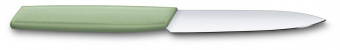 Нож кухонный Victorinox Swiss Modern (6.9006.1042) стальной универсальный лезв.100мм прямая заточка зеленый от магазина РЭССИ