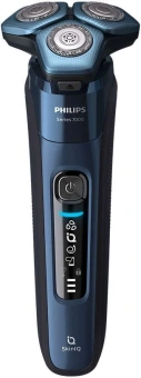 Бритва роторная Philips S7782/53 реж.эл.:3 питан.:аккум. синий/черный от магазина РЭССИ