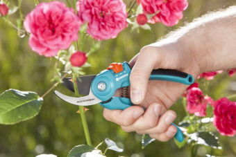 Секатор плоскостной Gardena B/S-M черный/синий (08853-30.000.00) от магазина РЭССИ