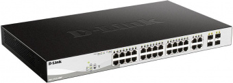 Коммутатор D-Link DGS-1210-28MP DGS-1210-28MP/F 24G 24PoE+ 370W настраиваемый от магазина РЭССИ