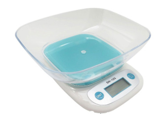 Весы электронные кухонные с миской CH-125  5кг/1гр 2ААА от магазина РЭССИ