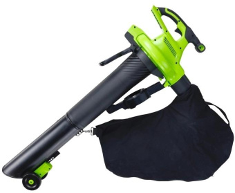 Воздуходувка-измельчитель Greenworks 2406907UG пит.:от аккум. зеленый от магазина РЭССИ