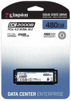 Накопитель SSD Kingston PCIe 4.0 x4 480GB SEDC2000BM8/480G DC2000B M.2 2280 0.4 DWPD от магазина РЭССИ
