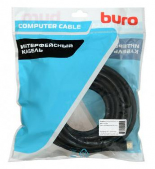 Кабель аудио-видео Buro HDMI 2.0 HDMI (m)/HDMI (m) 7м. Позолоченные контакты черный (BHP HDMI 2.0-7) от магазина РЭССИ
