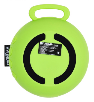 Колонка порт. Hyundai H-PAC130 св.зеленый 3W 1.0 BT 10м 300mAh от магазина РЭССИ