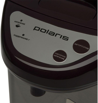 Термопот Polaris PWP 3215 3.2л. 800Вт черный/серебристый от магазина РЭССИ