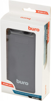 Мобильный аккумулятор Buro BPF30D 30000mAh 3A QC PD 22.5W 2xUSB черный (BPF30D22PBK) от магазина РЭССИ