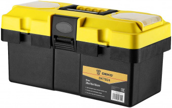 Ящик для инстр. Deko DKTB24 1отд. 6карм. желтый/черный (065-0829) от магазина РЭССИ