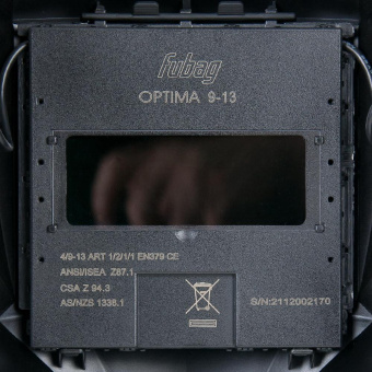 Маска сварщика Fubag IR 9-13R S филь.:хамел. см.экр.95x36мм красный (38073) от магазина РЭССИ