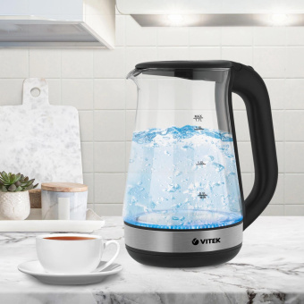 Чайник электрический Vitek Ultimate VT-8812 1.7л. 2200Вт корпус: стекло/пластик от магазина РЭССИ