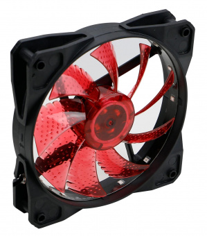 Вентилятор Digma DFAN-LED-RED 120x120x25mm 3-pin 4-pin (Molex)23dB 115gr LED Ret от магазина РЭССИ
