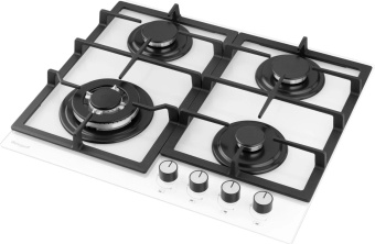 Газовая варочная поверхность Weissgauff HGG 641 WGV белый от магазина РЭССИ