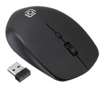 Мышь Оклик 565MW matt черный оптическая (1600dpi) беспроводная USB для ноутбука (4but) от магазина РЭССИ