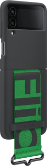 Чехол (клип-кейс) Samsung для Samsung Galaxy Z Flip4 Silicone Cover with Strap Z Flip4 черный (EF-GF721TBEGRU) от магазина РЭССИ