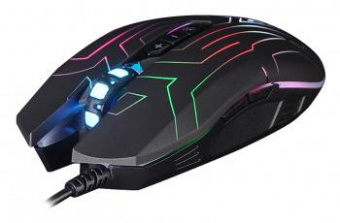 Мышь A4Tech X77 черный оптическая (2400dpi) USB (8but) от магазина РЭССИ