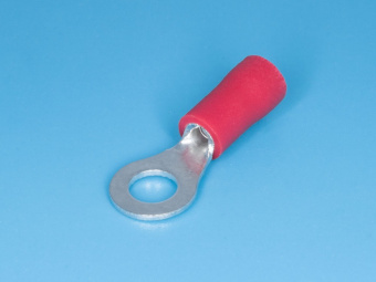 SG57603 Клемма тип "О" 4.3мм, изолированная, провод 0.25-1.5мм² (красная) от магазина РЭССИ