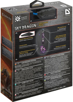 Мышь Defender Sky Dragon GM-090L черный оптическая 3200dpi USB для ноутбука 6but (52090) от магазина РЭССИ