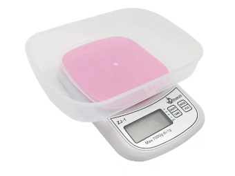 Весы электронные кухонные с миской ZJ-1  7кг/1гр 2ААА от магазина РЭССИ