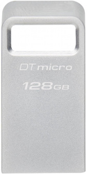 Флеш Диск Kingston 128Gb DataTraveler Micro DTMC3G2/128GB USB3.0 серебристый от магазина РЭССИ