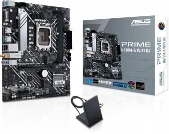 Материнская плата Asus PRIME H610M-A WIFI D4 Soc-1700 Intel H610 2xDDR4 mATX AC`97 8ch(7.1) GbLAN+VGA+HDMI+DP от магазина РЭССИ