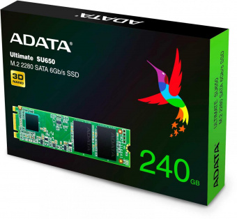 Накопитель SSD A-Data SATA III 240Gb ASU650NS38-240GT-C Ultimate SU650 M.2 2280 от магазина РЭССИ