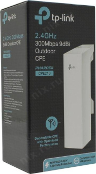 Точка доступа TP-Link CPE210 N300 10/100BASE-TX белый от магазина РЭССИ