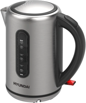 Чайник электрический Hyundai HYK-S9909 1.7л. 2200Вт серебристый матовый/черный корпус: металл от магазина РЭССИ
