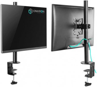 Кронштейн для мониторов Onkron D101E черный 13"-34" макс.10кг настольный поворот и наклон от магазина РЭССИ