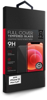 Защитное стекло для экрана Smarterra 3D Full Cover прозрачный для Apple iPhone 12 mini антиблик. 1шт. (SFCGIP12MTR) от магазина РЭССИ