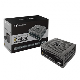 Блок питания Thermaltake ATX 1650W Toughpower GF3 Gen.5 80+ gold (24+4+4pin) APFC 140mm fan color LED 16xSATA Cab Manag RTL от магазина РЭССИ