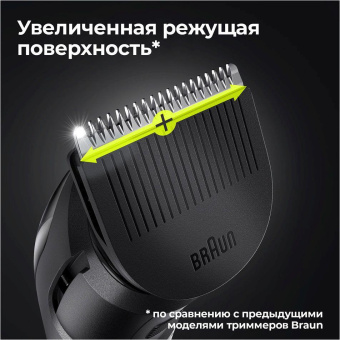 Триммер Braun BT5360 серебристый/черный (насадок в компл:3шт) от магазина РЭССИ