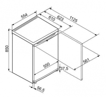 Холодильник Liebherr T 1504 белый (однокамерный) от магазина РЭССИ