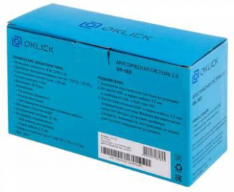 Колонки Оклик OK-160 2.0 черный 6Вт от магазина РЭССИ