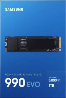 Накопитель SSD Samsung PCIe 4.0 x4 1TB MZ-V9E1T0BW 990 EVO M.2 2280 от магазина РЭССИ