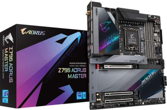 Материнская плата Gigabyte Z790 AORUS MASTER Soc-1700 Intel Z790 4xDDR5 ATX AC`97 8ch(7.1) 10Gigabit RAID+DP от магазина РЭССИ
