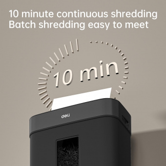 Шредер Deli ET023 черный (секр.P-4) фрагменты 8лист. 15лтр. от магазина РЭССИ