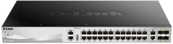 Коммутатор D-Link DGS-3130-30TS/B1A 24x1Гбит/с 2x10Гбит/с 4SFP+ управляемый от магазина РЭССИ