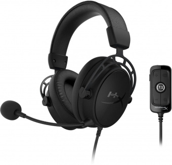 Наушники с микрофоном HyperX Cloud Alpha S Blackout черный 1м мониторные оголовье (4P5L2AA) от магазина РЭССИ