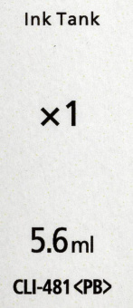 Картридж струйный Canon CLI-481PB 2102C001 фото голубой (5.6мл) для Canon Pixma TS8140TS/TS9140 от магазина РЭССИ