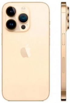 Смартфон Apple A2889 iPhone 14 Pro 256Gb 6Gb золотой моноблок 3G 4G 1Sim 6.1" 1179x2556 iOS 16 48Mpix 802.11 a/b/g/n/ac/ax NFC GPS GSM900/1800 GSM1900 TouchSc Protect от магазина РЭССИ