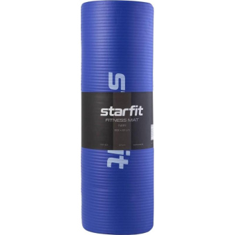 Коврик для йоги и фитнеса Starfit FM-301 NBR 1.2 см 183x61 см темно-синий УТ-00018920 от магазина РЭССИ