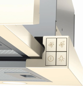 Вытяжка встраиваемая Gorenje BHP62CLI слоновая кость управление: кнопочное (1 мотор) от магазина РЭССИ