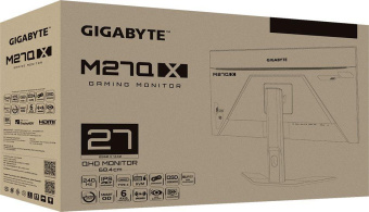 Монитор Gigabyte 27" M27Q X черный IPS LED 0.5ms 16:9 HDMI M/M полуматовая HAS 350cd 178гр/178гр 2560x1440 240Hz FreeSync Premium DP 2K USB 5.2кг от магазина РЭССИ