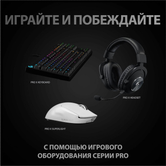 Мышь Logitech G Pro X Superlight белый оптическая 25600dpi беспров. USB 5but (910-005942) от магазина РЭССИ