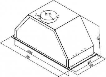 Вытяжка встраиваемая Weissgauff Veil 600 черный управление: сенсорное (1 мотор) от магазина РЭССИ