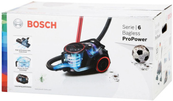 Пылесос Bosch BGS41POW1 700Вт черный/красный от магазина РЭССИ