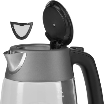 Чайник электрический Polaris PWK 1760CGL 1.7л. 2150Вт графит корпус: стекло/металл от магазина РЭССИ