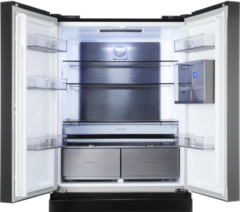 Холодильник Hyundai CM55043F 3-хкамерн. черная сталь инвертер от магазина РЭССИ