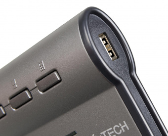 Клавиатура A4Tech KLS-7MUU серебристый/черный USB slim Multimedia от магазина РЭССИ